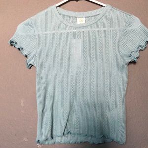 Urban Outfitters Heart Pointelle Top